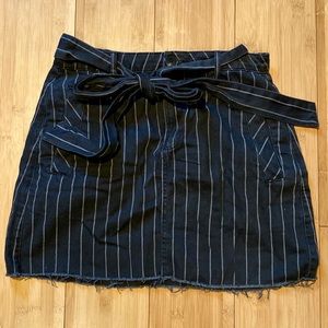 BDG | NWT Black Denim Striped Mini Skirt